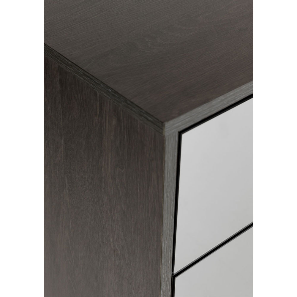 SPECCHIO ΣΥΡΤΑΡΙΕΡΑ 6ΣΥΡΤΑΡΙΑ ΜΑΥΡΟ OAK ΚΑΘΡΕΠΤΗΣ 120x39x80 - Image 5