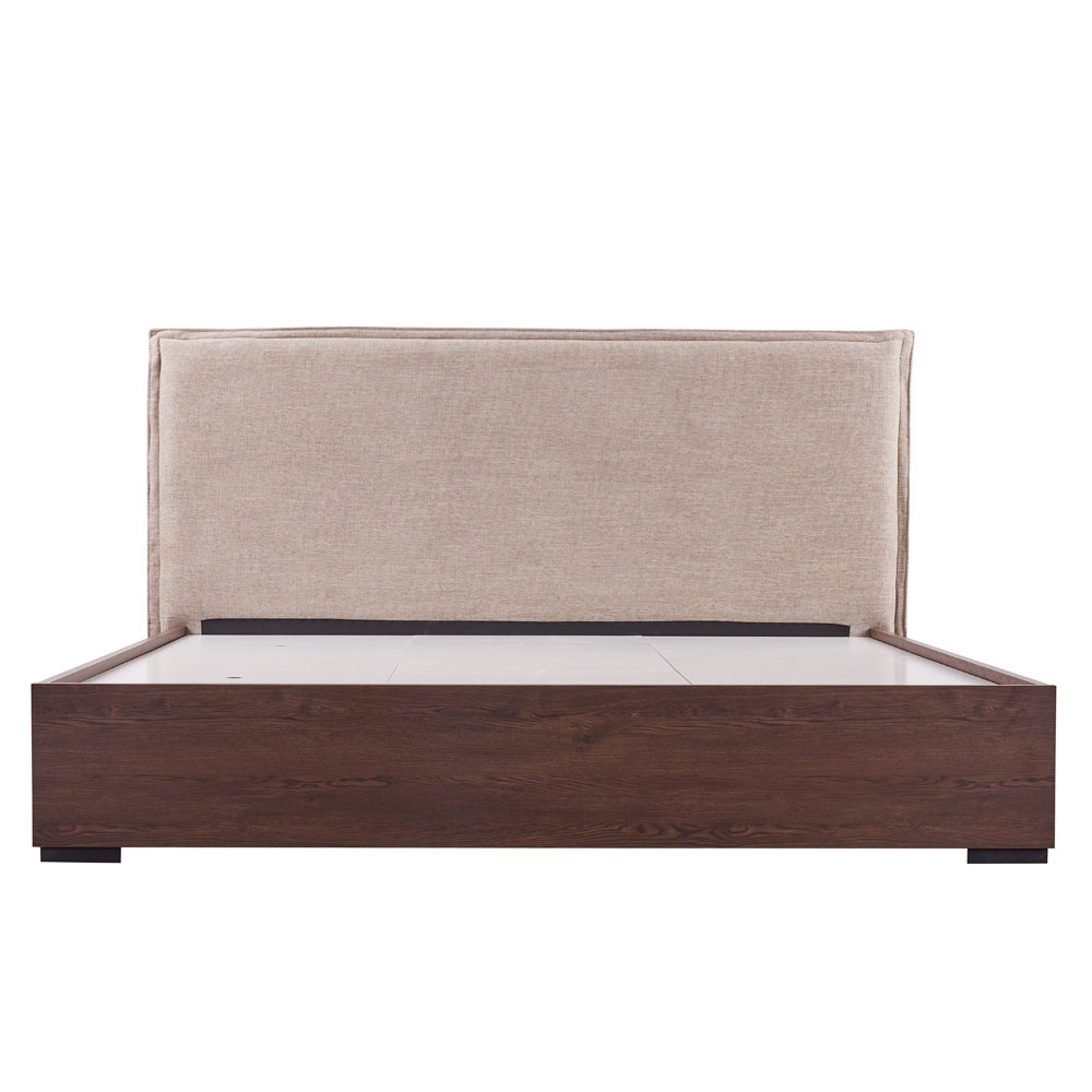 NUEZ ΚΡΕΒΑΤΙ (ΓΙΑ ΣΤΡΩΜΑ 160x200cm) ΚΑΡΥΔΙ 162x202x120 - Image 2