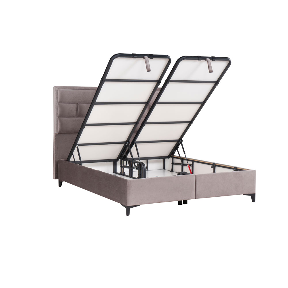 BRICK ΚΡΕΒΑΤΙ ΜΕ ΑΠΟΘΗΚ. ΧΩΡΟ (ΓΙΑ ΣΤΡΩΜΑ 160x200cm) MUSHROOM 05-450 215x165x121 - Image 2