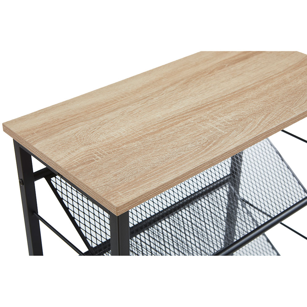 PLEXUS ΠΑΠΟΥΤΣΟΘΗΚΗ 3ΡΑΦΙΑ ΚΑΡΥΔΙ ΜΑΥΡΟ 60x30x80 - Image 3