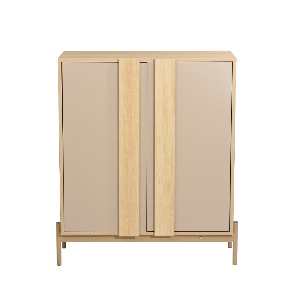 CAPPUCCINO ΚΟΜΟΤΑ-ΠΑΠΟΥΤΣΟΘΗΚΗ 2ΠΟΡΤΕΣ 3ΡΑΦΙΑ SONOMA LATTE 84.4x36.5x97 - Image 2