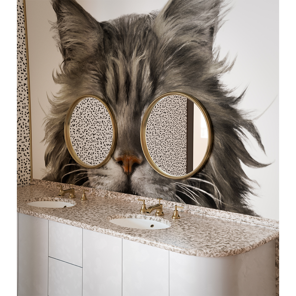 LISCIO ΚΑΘΡΕΠΤΗΣ ΤΟΙΧΟΥ ΧΡΥΣΟ 46x46x3 - Image 2