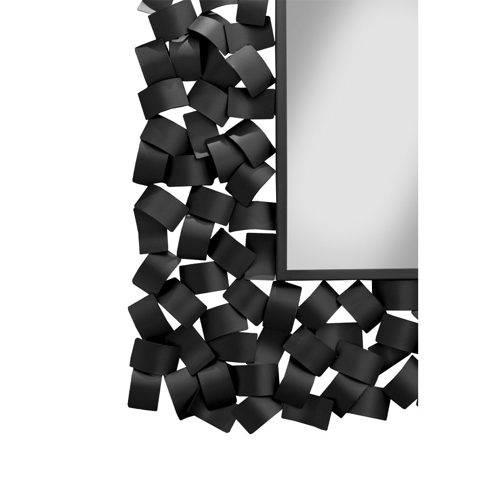 PARTY ΚΑΘΡΕΠΤΗΣ ΜΑΥΡΟ 100x3x132cm - Image 3
