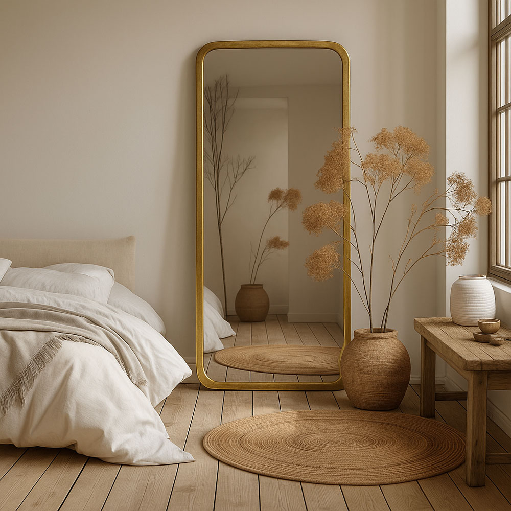 CURBO ΚΑΘΡΕΠΤΗΣ BRASS ANTIQUE 92x2.5x182cm - Image 2