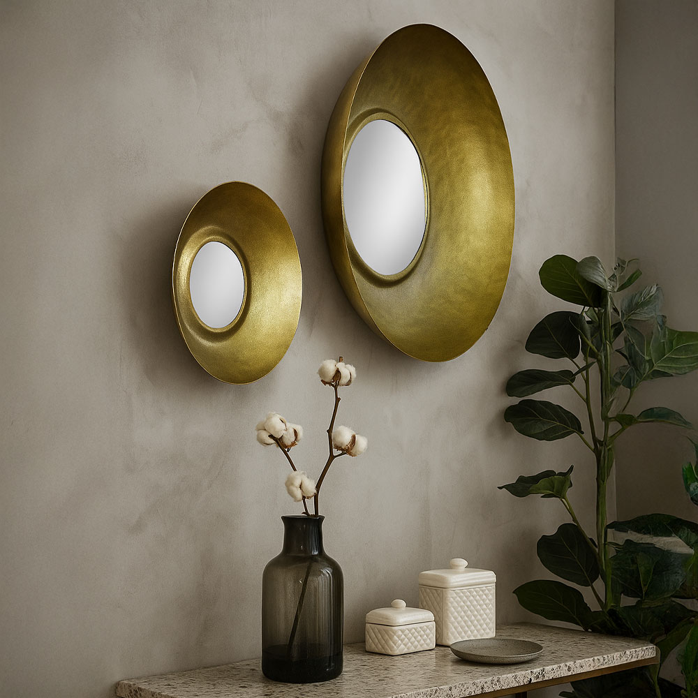 OJO ΚΑΘΡΕΠΤΗΣ BRASS ANTIQUE 49x8x49cm - Image 3