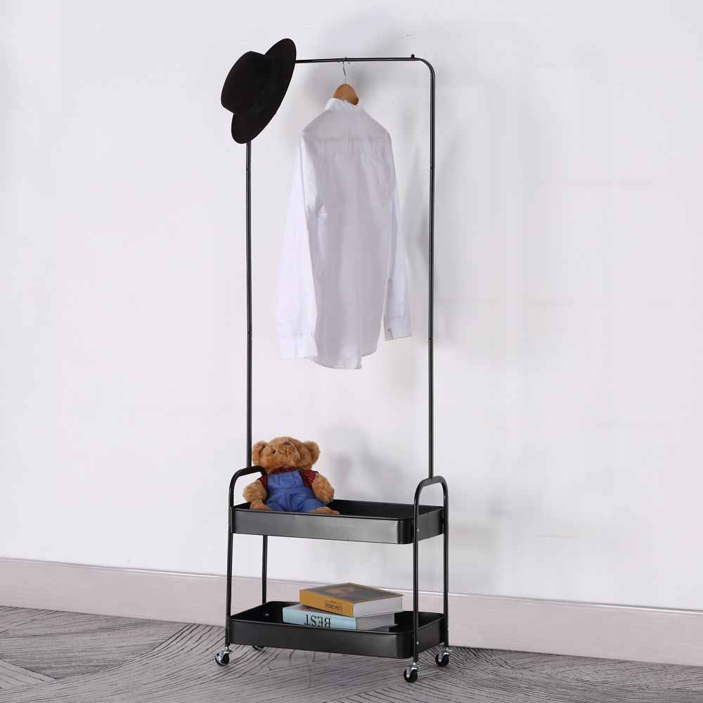 ARMARIO ΝΤΟΥΛΑΠΑ ΜΑΥΡΟ 56x31x152 - Image 2