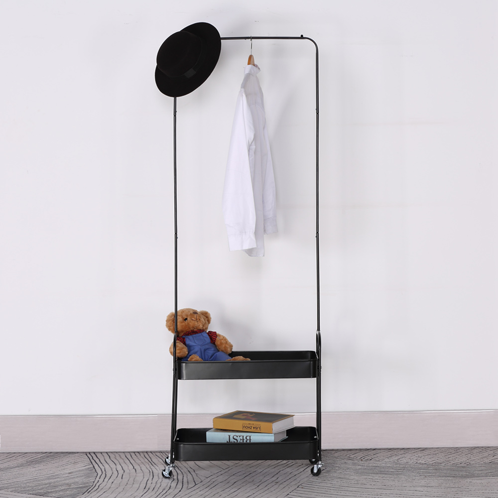 ARMARIO ΝΤΟΥΛΑΠΑ ΜΑΥΡΟ 56x31x152 - Image 3