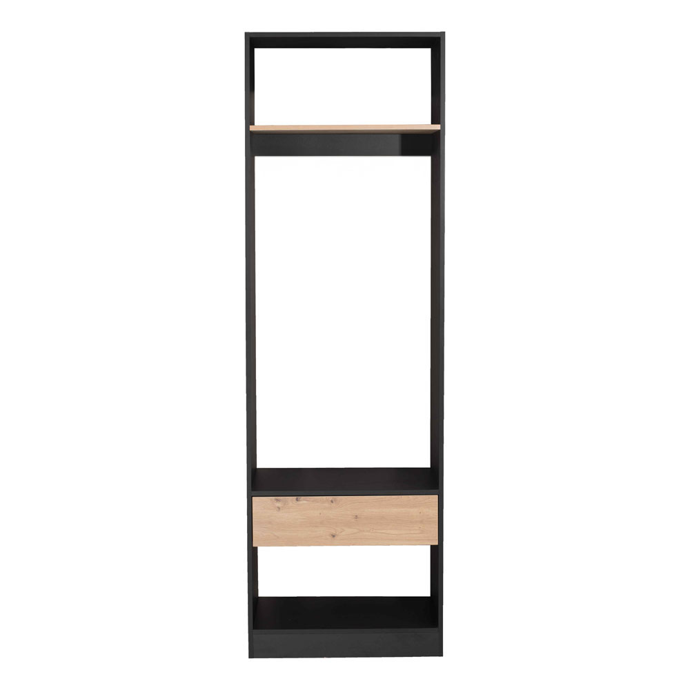 SYSTEM ΝΤΟΥΛΑΠΑ ΜΑΥΡΟ SONOMA 90x50x180 - Image 3