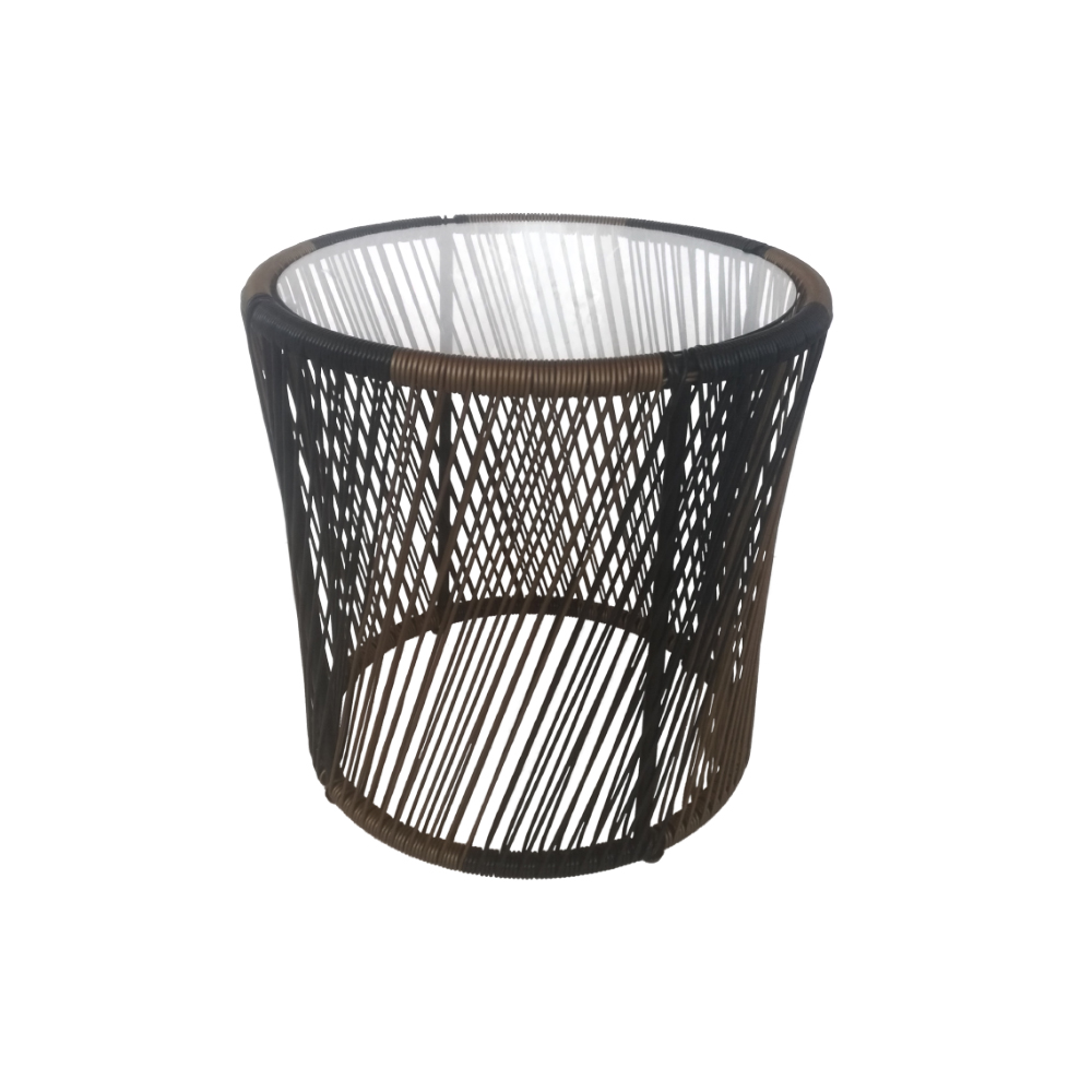 BREEZE COFFEE TABLE ΦΥΣΙΚΟ ΜΑΥΡΟ 50x50.5 - Image 3