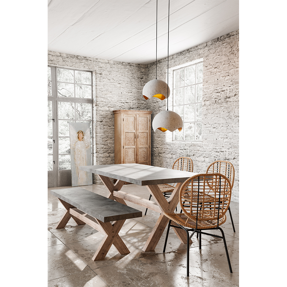 CAMIRO ΠΑΓΚΑΚΙ CEMENT 180x40x45 - Image 2