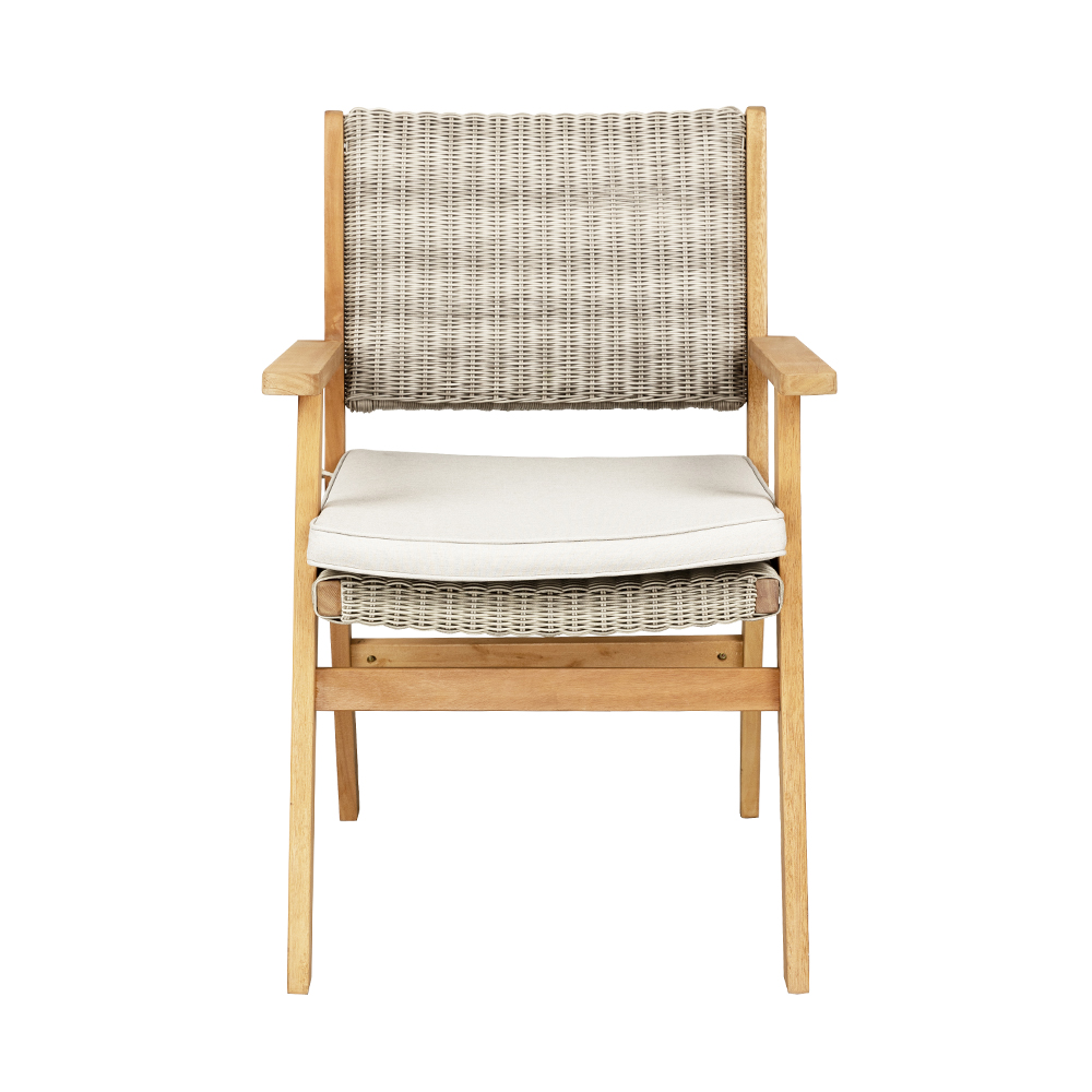 CAPRI ΚΑΡΕΚΛΑ ΛΕΥΚΟ ΓΚΡΙ 64.2x60x88.5cm - Image 3