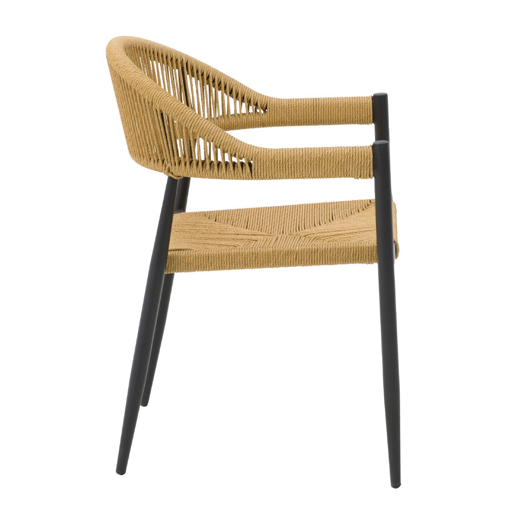 MEZZA LUNA ΚΑΡΕΚΛΑ ΦΥΣΙΚΟ ΜΑΥΡΟ 56x55x78 - Image 5