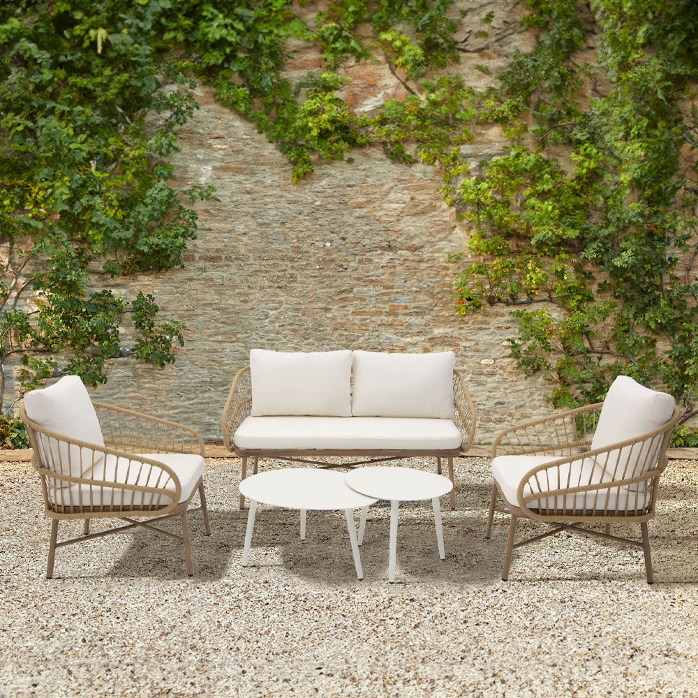 CAVE ΣΑΛΟΝΙ SET 1+2+1 ΦΥΣΙΚΟ - Image 2