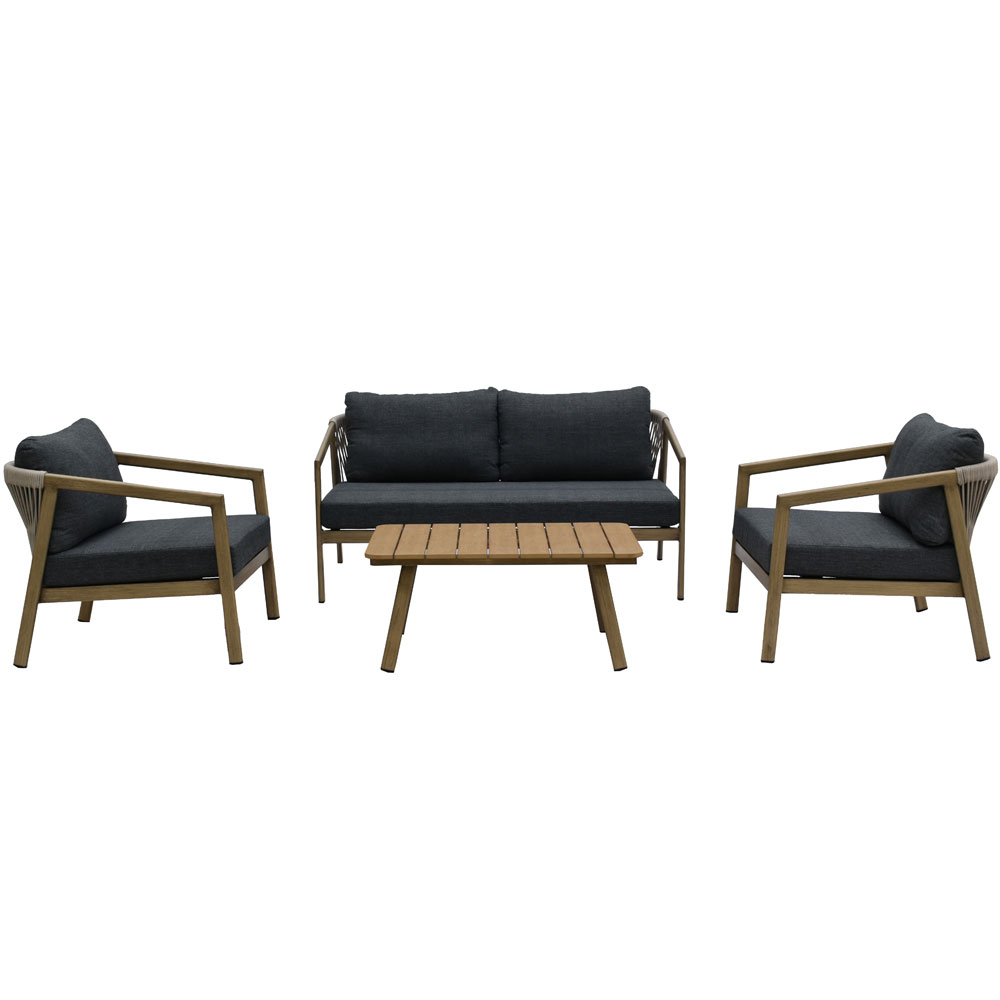 MADERA ΣΑΛΟΝΙ SET 1+2+1 ΦΥΣΙΚΟ ΓΚΡΙ