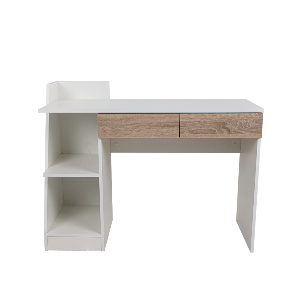 TRIGOT 2 ΓΡΑΦΕΙΟ ΒΙΒΛΙΟΘΗΚΗ SONOMA ΛΕΥΚΟ 110x50x85 - Image 3