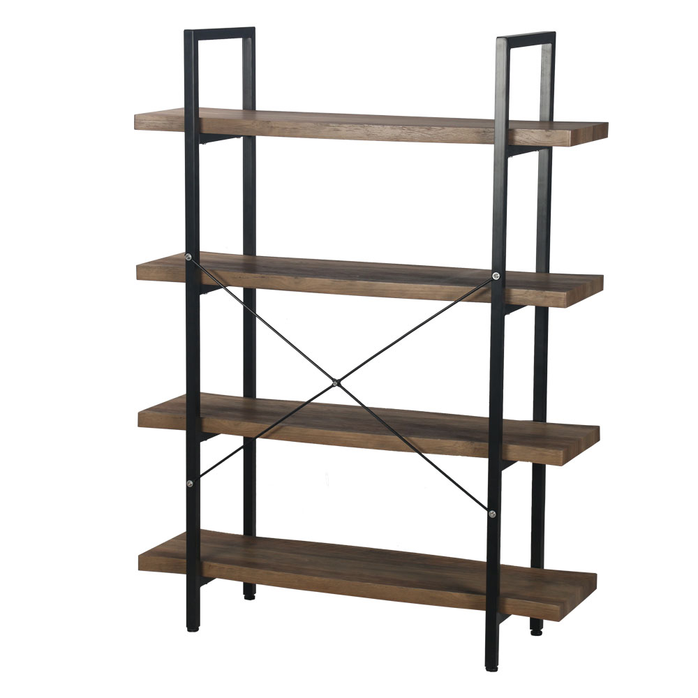 BRICK-URBAN ΒΙΒΛΙΟΘΗΚΗ ΚΑΡΥΔΙ ΜΑΥΡΟ 105x32x140cm - Image 3