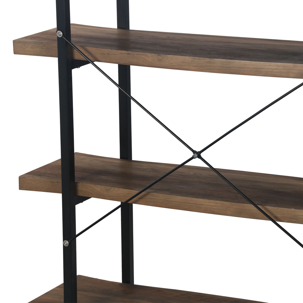 BRICK-URBAN ΒΙΒΛΙΟΘΗΚΗ ΚΑΡΥΔΙ ΜΑΥΡΟ 105x32x140cm - Image 4