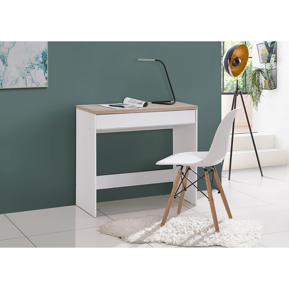 PRACTICO ΓΡΑΦΕΙΟ 1ΣΥΡΤΑΡΙ ΛΕΥΚΟ ΦΥΣΙΚΟ 80x40x76 - Image 2