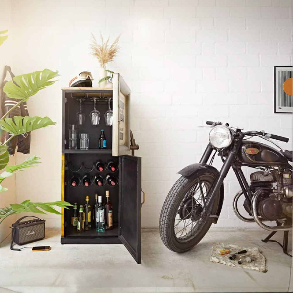 ROUTE 66 ΒΙΒΛΙΟΘΗΚΗ ΧΑΜΗΛΗ ΠΟΛΥΧΡΩΜΟ ΜΕ PATTERN 57x44x130 - Image 3