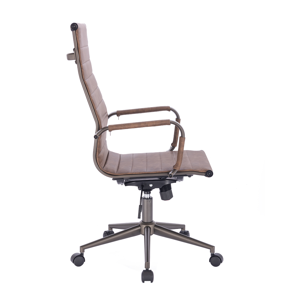 AVANT ΚΑΡΕΚΛΑ ΓΡΑΦΕΙΟΥ COFFEE GUNMETAL 55.5x63x118 - Image 4