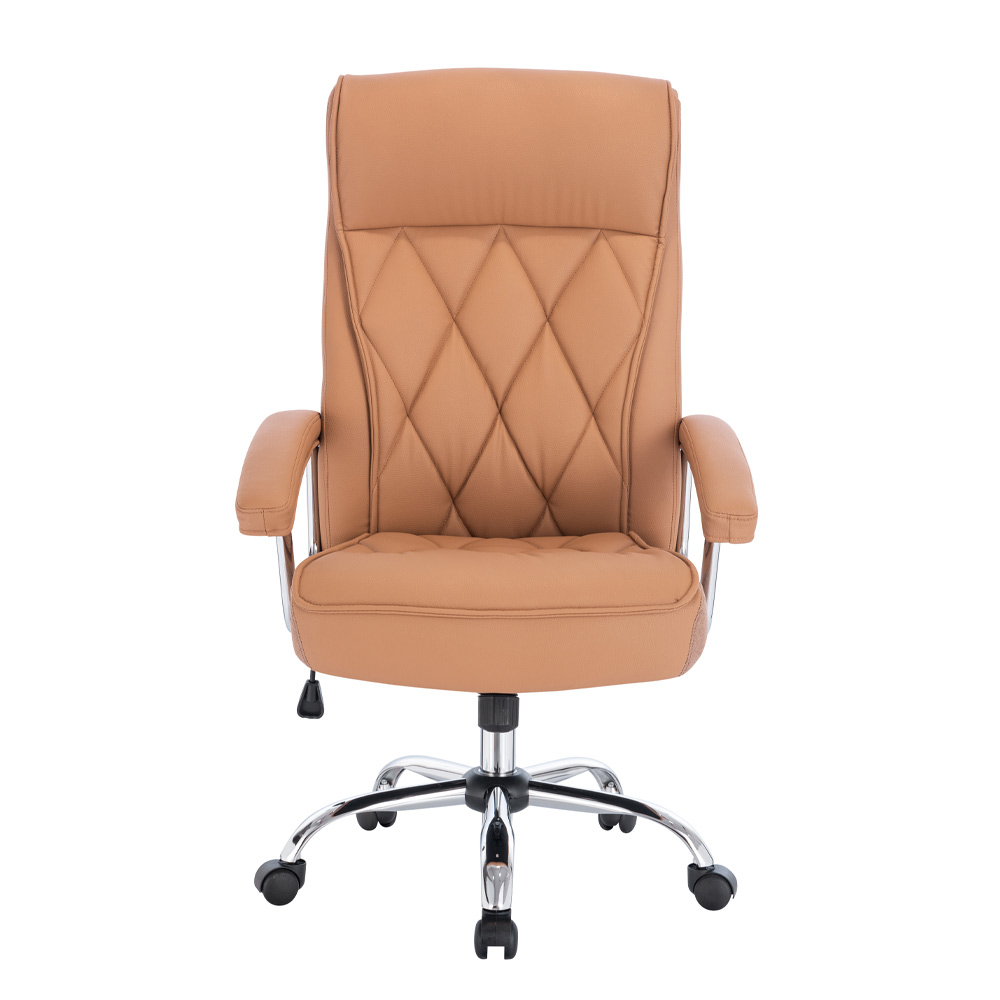 COMFY ΚΑΡΕΚΛΑ ΓΡΑΦΕΙΟΥ CAMEL ΧΡΩΜΙΟ 66.5x67.5x120 - Image 2