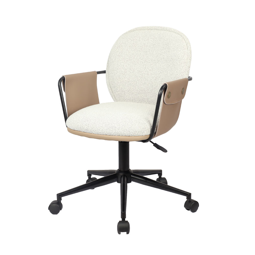 POST ΚΑΡΕΚΛΑ ΓΡΑΦΕΙΟΥ BEIGE ΚΑΦΕ 55x59x93 - Image 4