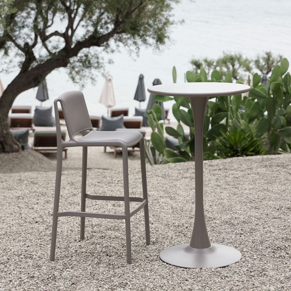 LIDO ΤΡΑΠΕΖΙ BAR CAPPUCCINO 59.5x59.5x100.5cm - Image 2