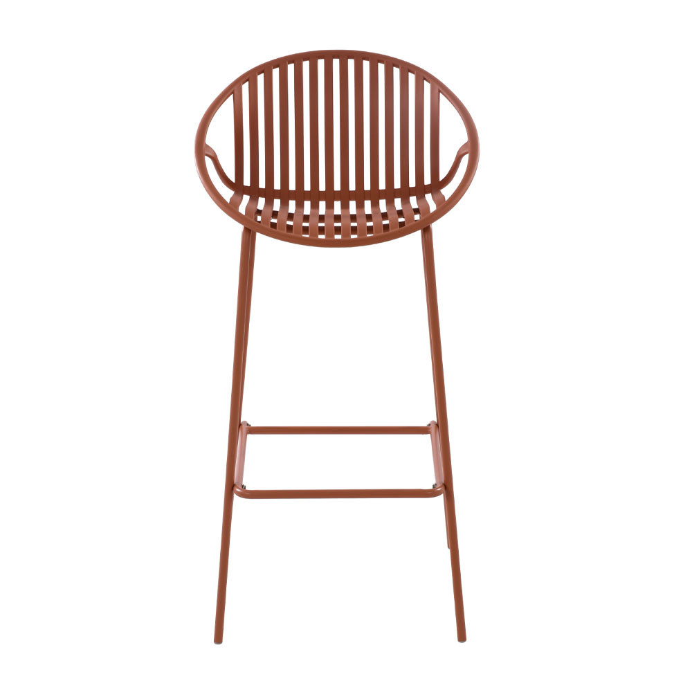 NADIN ΣΚΑΜΠΟ BAR TERRACOTTA 50.5x45.5x99.5cm - Image 2