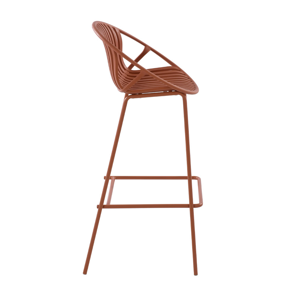 NADIN ΣΚΑΜΠΟ BAR TERRACOTTA 50.5x45.5x99.5cm - Image 3