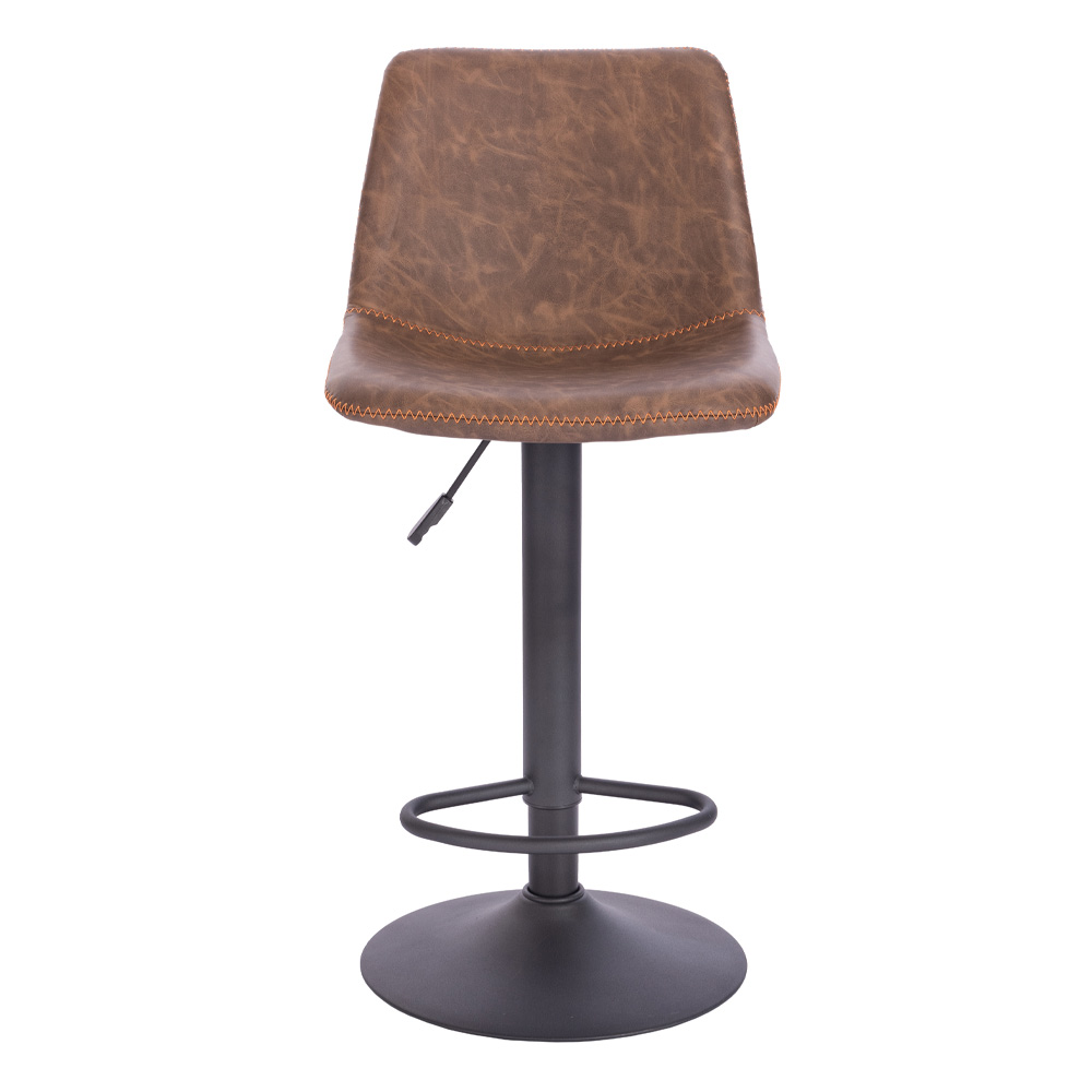 ASTI ΣΚΑΜΠΟ BAR ΚΑΦΕ ANTIQUE WASHED ΜΑΥΡΟ 42x49x109.5 - Image 2