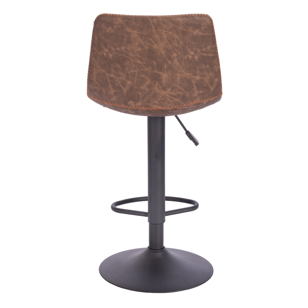 ASTI ΣΚΑΜΠΟ BAR ΚΑΦΕ ANTIQUE WASHED ΜΑΥΡΟ 42x49x109.5 - Image 4