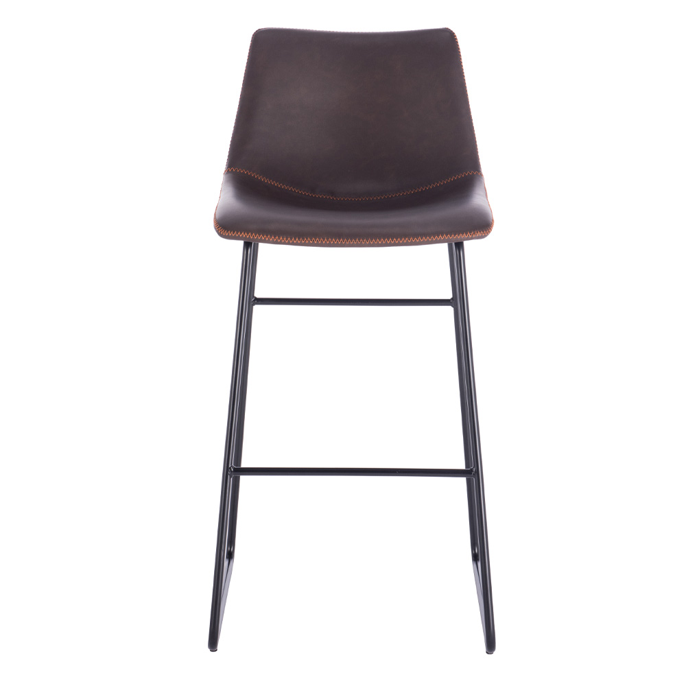 NUEVO XL ΣΚΑΜΠΟ BAR ΚΑΦΕ ANTIQUE WASHED ΜΑΥΡΟ 47x57x100 - Image 2