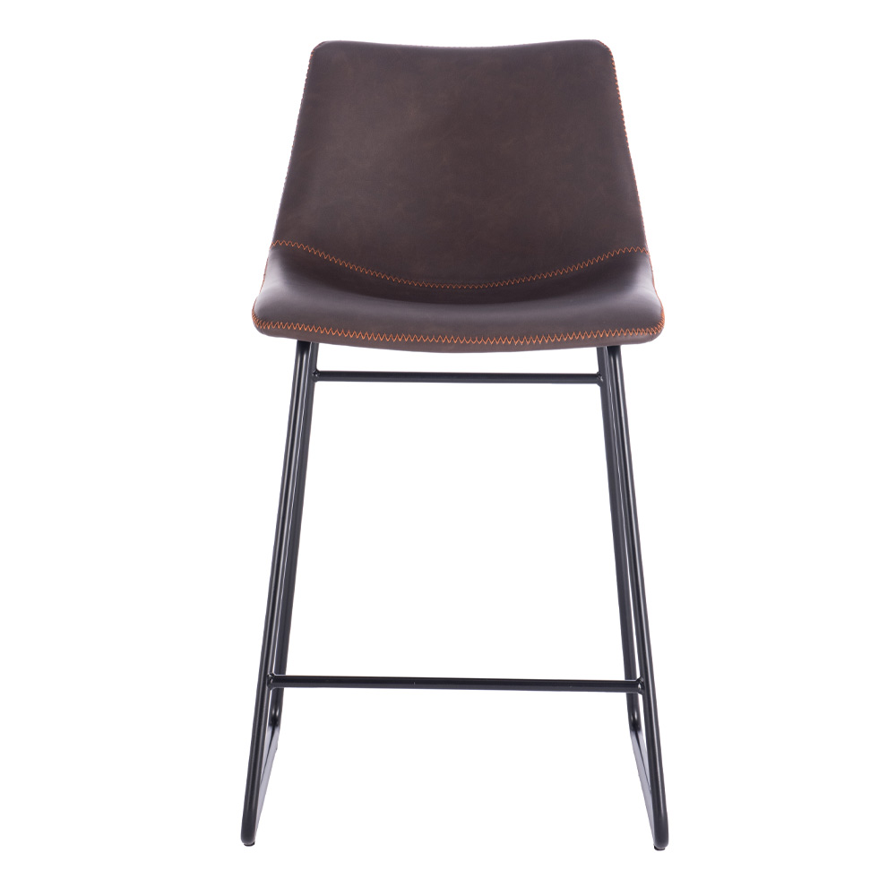 NUEVO ΣΚΑΜΠΟ BAR ΚΑΦΕ ANTIQUE WASHED ΜΑΥΡΟ 46x57.5x89 - Image 2