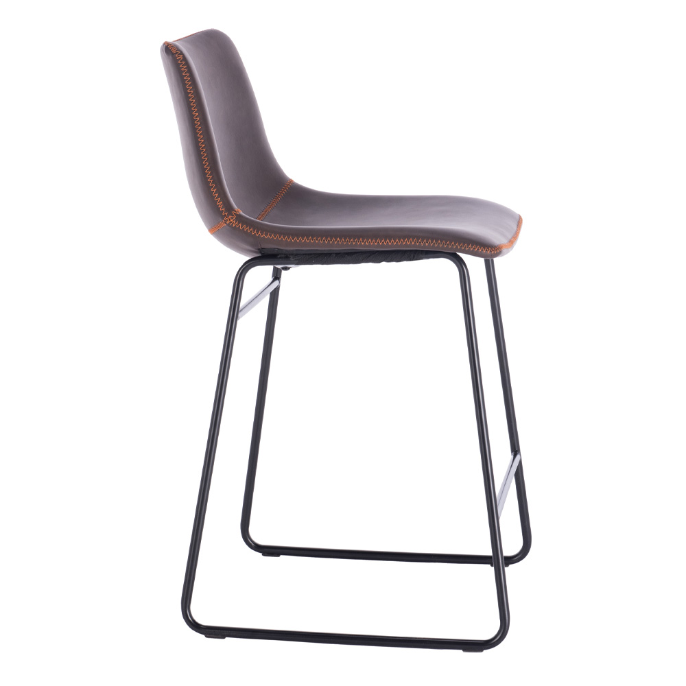 NUEVO ΣΚΑΜΠΟ BAR ΚΑΦΕ ANTIQUE WASHED ΜΑΥΡΟ 46x57.5x89 - Image 3