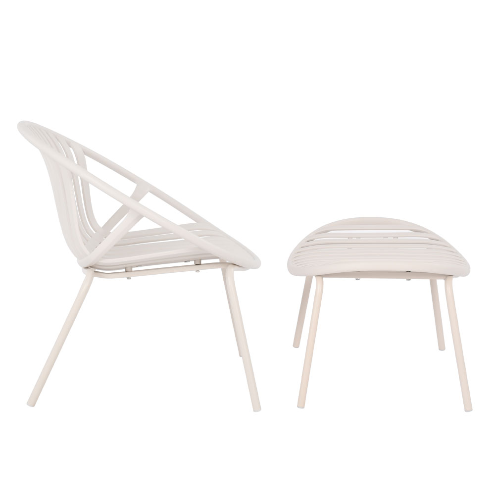 NADIN ΠΟΛΥΘΡΟΝΑ SET 2ΤΕΜ OFF WHITE 80x61.5x73 - Image 3