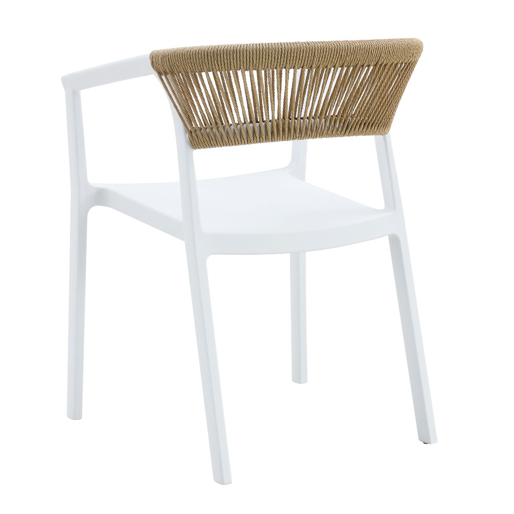 CONCORD ΚΑΡΕΚΛΑ ΛΕΥΚΟ LATTE 55.5x53.5x76 - Image 5