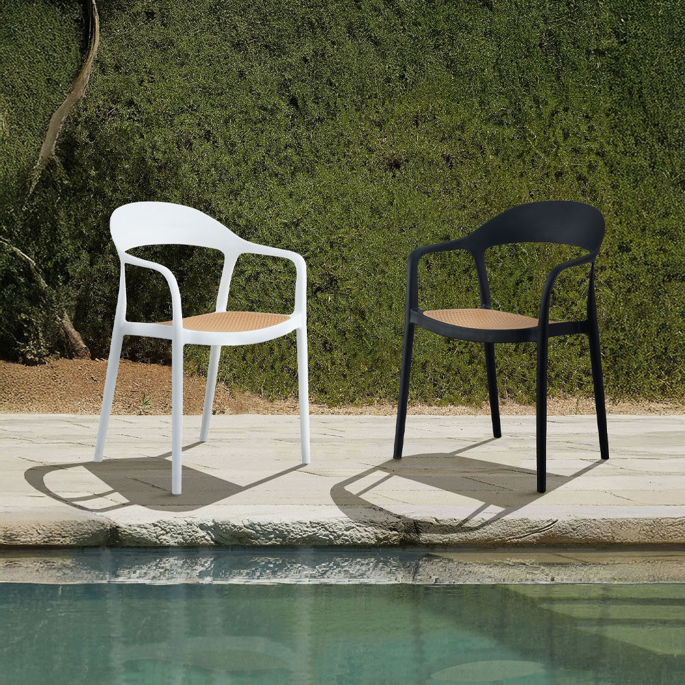 BISTROT ΚΑΡΕΚΛΑ ΛΕΥΚΟ ΦΥΣΙΚΟ 57x53x81.5 - Image 2