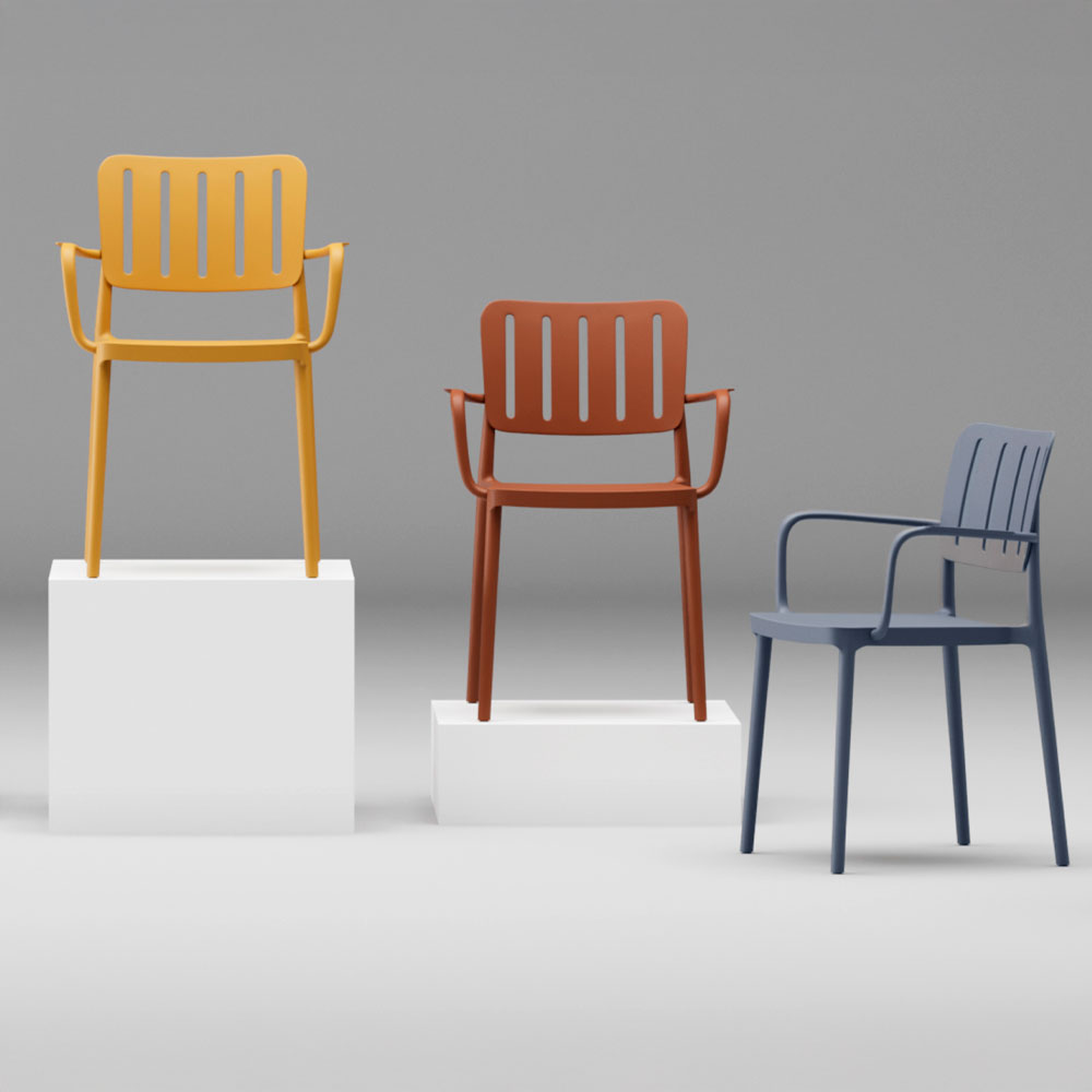 MILANO ΚΑΡΕΚΛΑ ΜΠΛΕ 53x58x81.5cm - Image 3