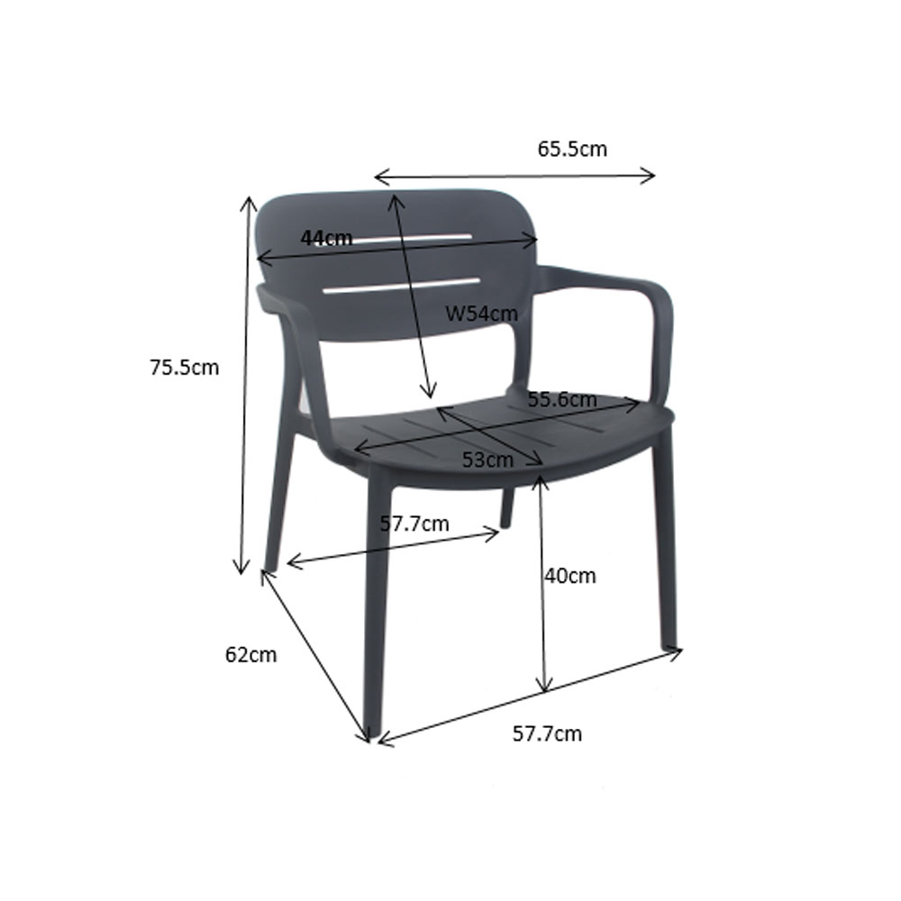 ZURICH ΠΟΛΥΘΡΟΝΑ ΜΑΥΡΟ 65x65x76 - Image 2