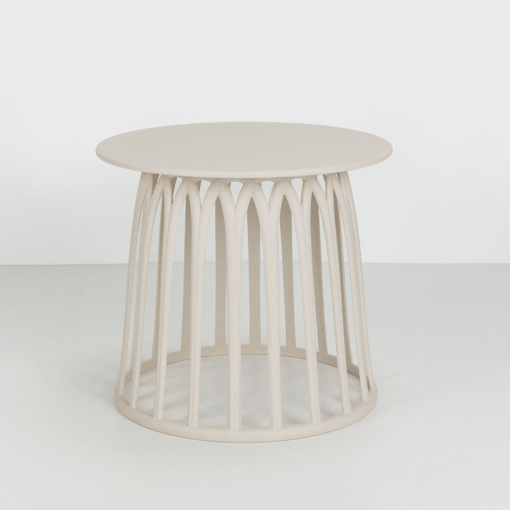 BASKET SIDE TABLE TERRAZZO 49.5x49.5x44cm