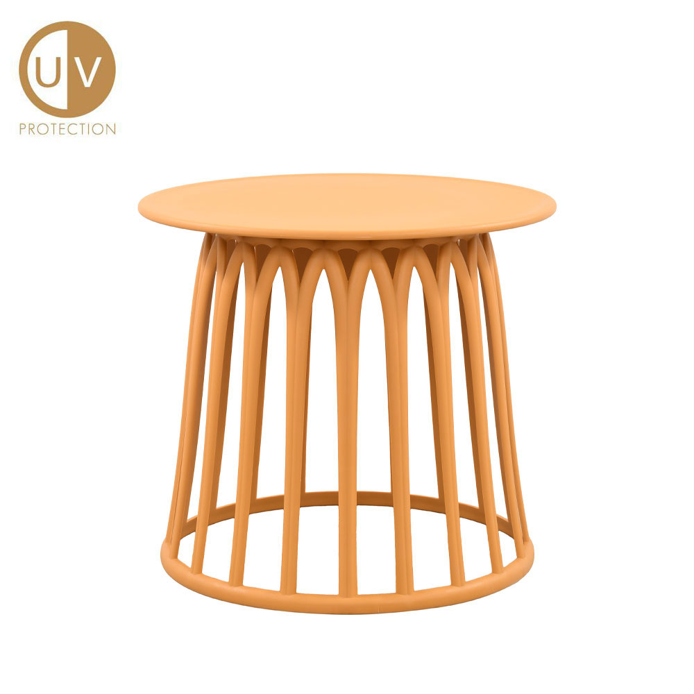 BASKET SIDE TABLE ΜΟΥΣΤΑΡΔΙ 49.5x49.5x44cm