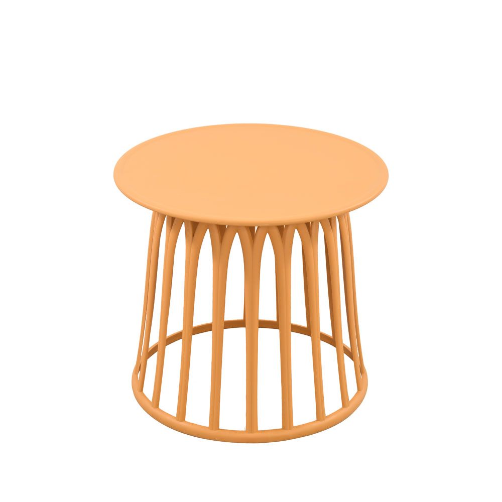 BASKET SIDE TABLE ΜΟΥΣΤΑΡΔΙ 49.5x49.5x44cm - Image 2