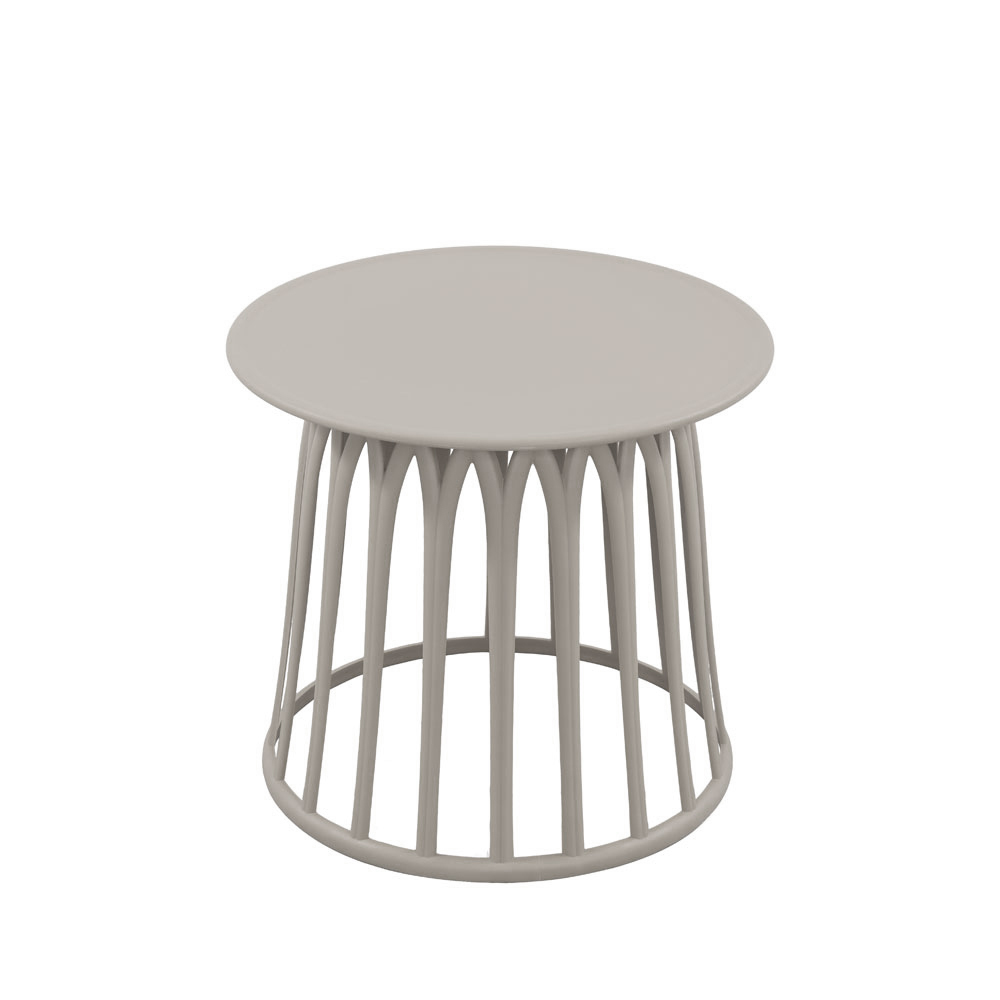 BASKET SIDE TABLE ΓΚΡΙ ΑΝΟΙΧΤΟ 49.5x49.5x44cm - Image 2