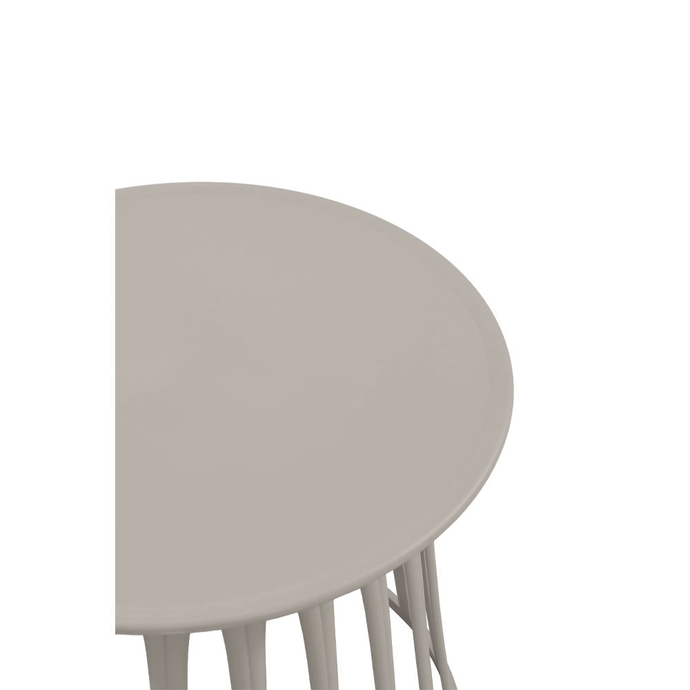 BASKET SIDE TABLE ΓΚΡΙ ΑΝΟΙΧΤΟ 49.5x49.5x44cm - Image 3