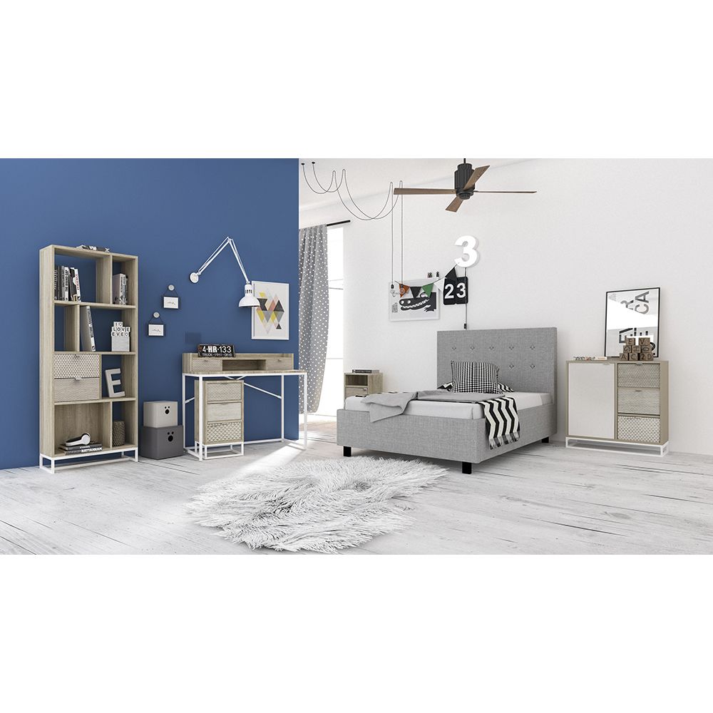 NAK ΓΡΑΦΕΙΟ 2ΣΥΡΤΑΡΙΑ SONOMA ΜΕ PATTERN 100x50x88.5 - Image 2