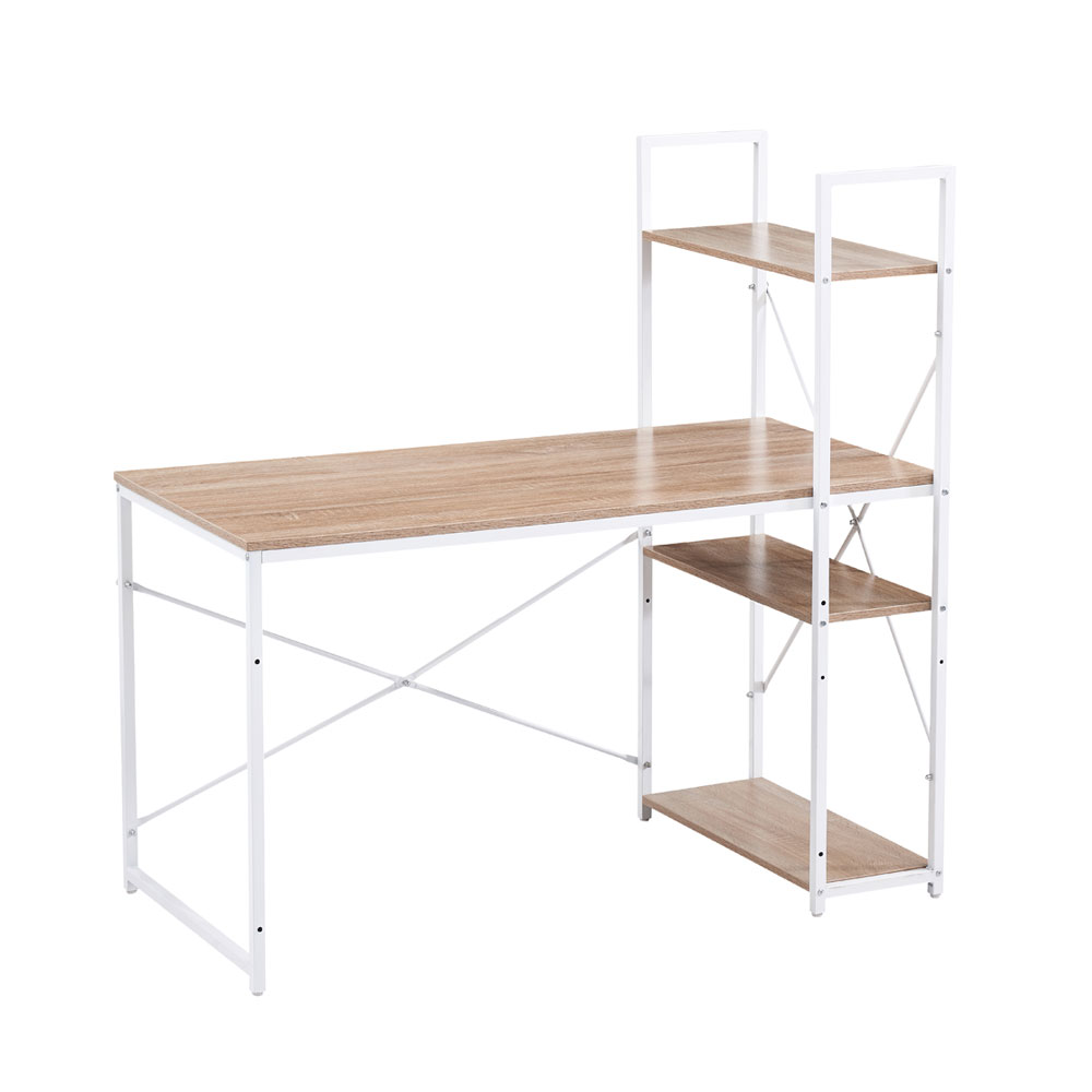 TORRE ΓΡΑΦΕΙΟ ΒΙΒΛΙΟΘΗΚΗ SONOMA ΛΕΥΚΟ 120x60x121cm