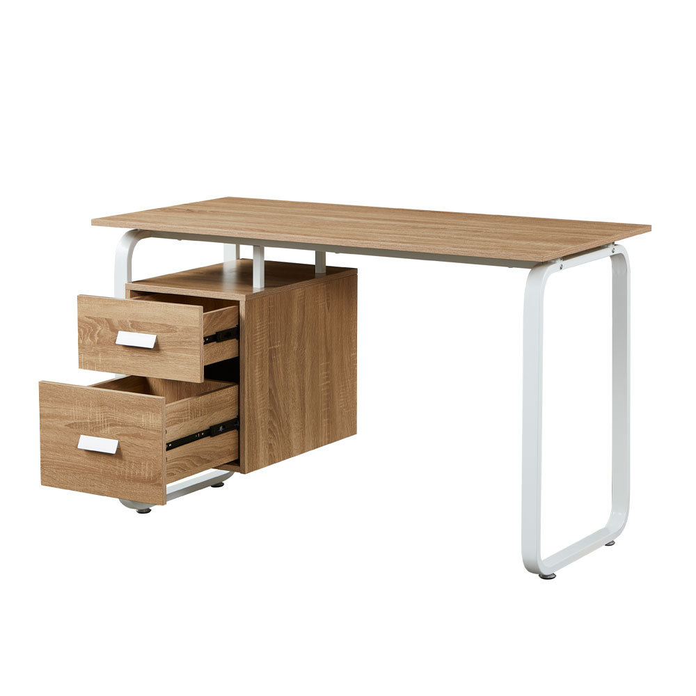 VOLER ΓΡΑΦΕΙΟ 2ΣΥΡΤΑΡΙΑ ΦΥΣΙΚΟ ΛΕΥΚΟ 120x60x75 - Image 4