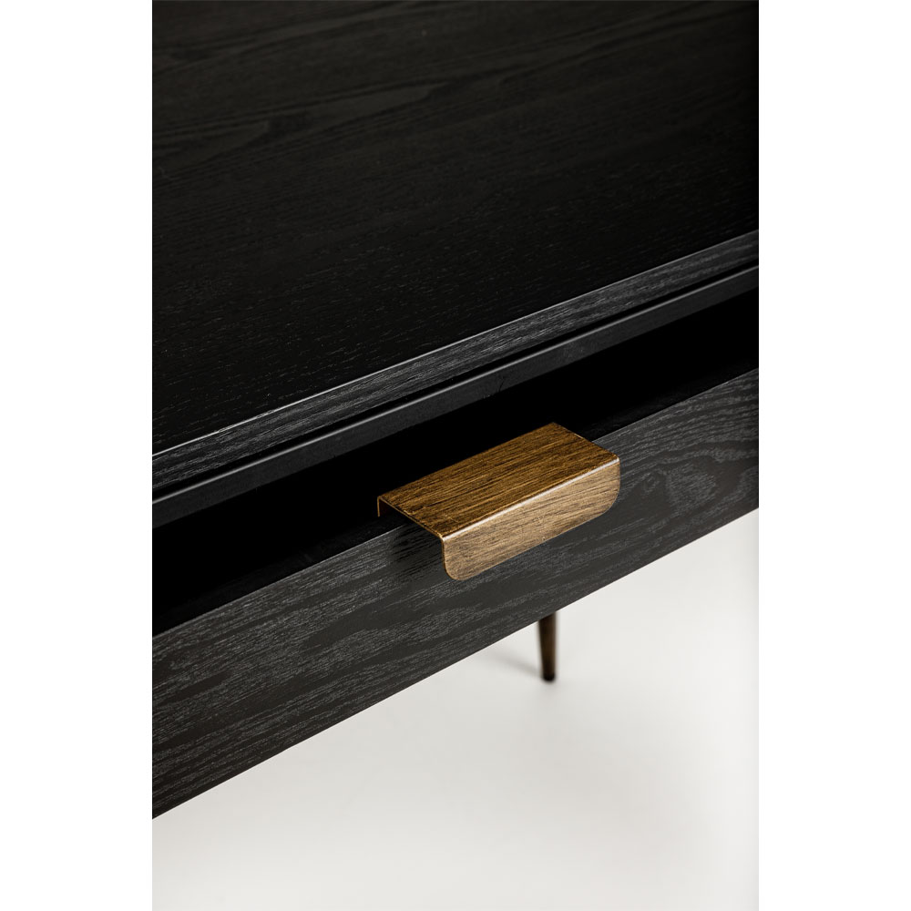 COLOMBO ΓΡΑΦΕΙΟ ΜΑΥΡΟ ΧΡΥΣΟ 130x62x78 - Image 5