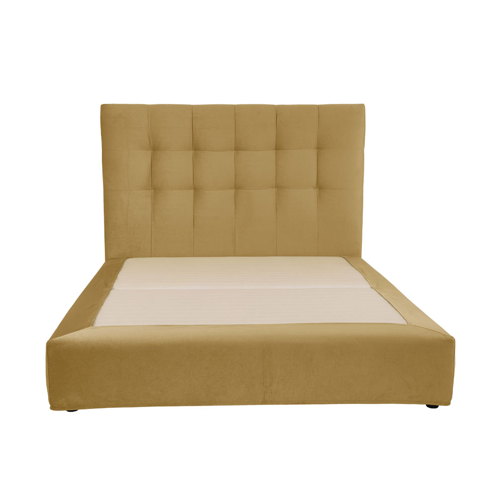 7DAYS ΚΡΕΒΑΤΙ ΧΩΡΙΣ ΑΠΟΘΗΚ. ΧΩΡΟ (ΓΙΑ ΣΤΡΩΜΑ 160x200cm) ΜΟΥΣΤΑΡΔΙ TEXAS08 161x207x122 - Image 3