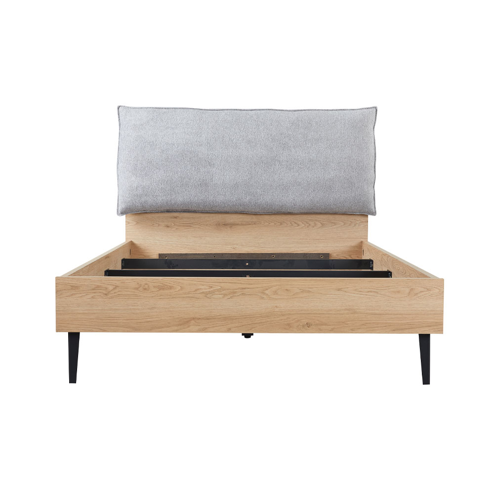 NEON ΚΡΕΒΑΤΙ (ΓΙΑ ΣΤΡΩΜΑ 120x200cm) ΓΚΡΙ ΦΥΣΙΚΟ 127x210x101 - Image 3